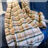 DN05. Custom plaid drapes. 